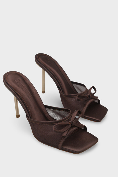 Capone Outfitters Papuci eleganti pentru femei Veronike cu toc înalt din meta...