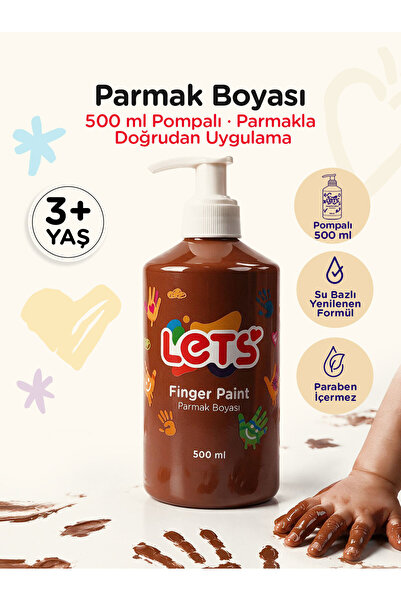 Lets Parmak Boyası Kahverengi 500 ml