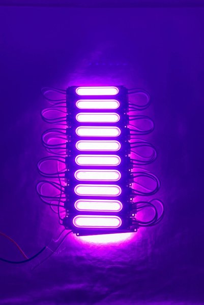 KaraköyOnline 12v 2w Cob Modül Led | Parmak Led | Araç Altı & Oto Iç Aydınlatma | 10'lu Paket