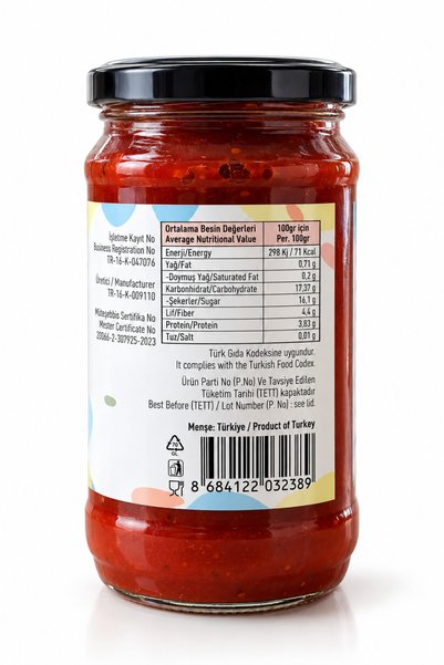 Essen Organik Tatlı Biber Salça (TUZSUZ) 300 gr