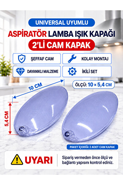 Beko Aspiratör Davlumbaz Lamba Camı Muhafaza Kapağı ( Işık Ampul Kapağı )