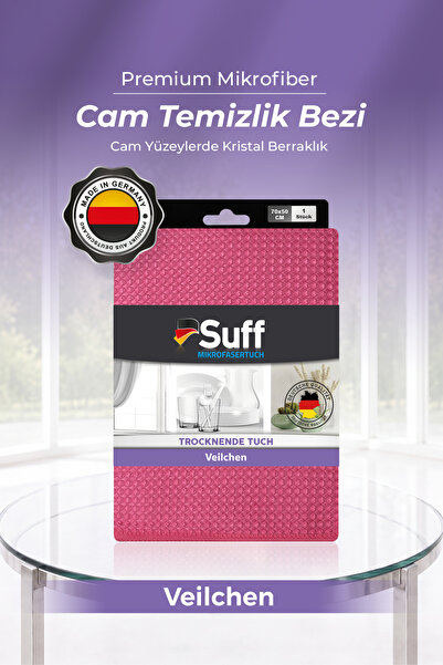 Suff Veilchen Cam Microfiber Cloth for Sensitive Glass and Mirror Drying 70X5...