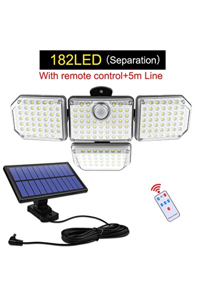 Choice 182 مصباح LED منفصل 20 وات يعمل بالطاقة الشمسية 122/333 مصباح LED IP65...