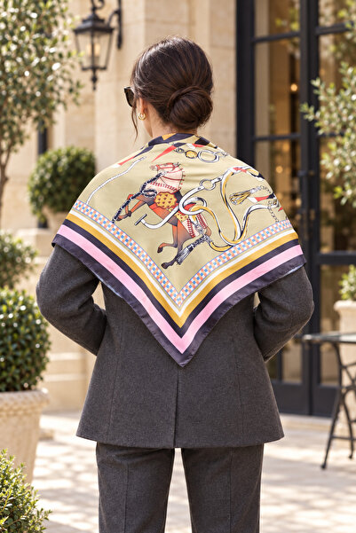 D scarf KADIN FULAR BANDANA EŞARP 90CM