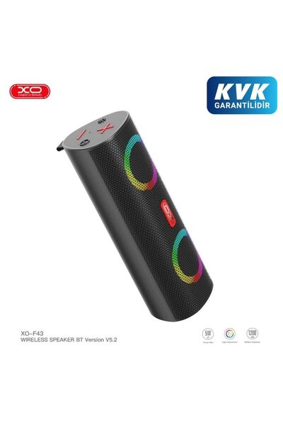 Xo Φορητό Ηχείο, Ασύρματο BT 5.2, 2x5W, 1200mAh, Κάρτα TF, Φωτισμός Περιβάλλο...