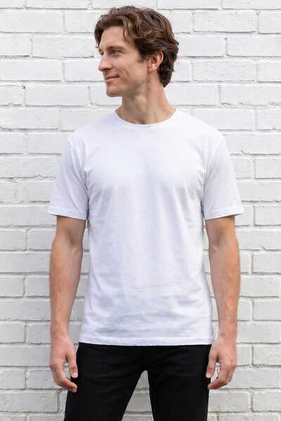 RELAXIA Men's T-Shirt Crew Neck