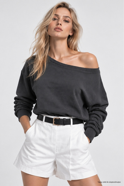WILD BEE Γυναικεία Smoked Off-Shoulder Modal Μπλούζα