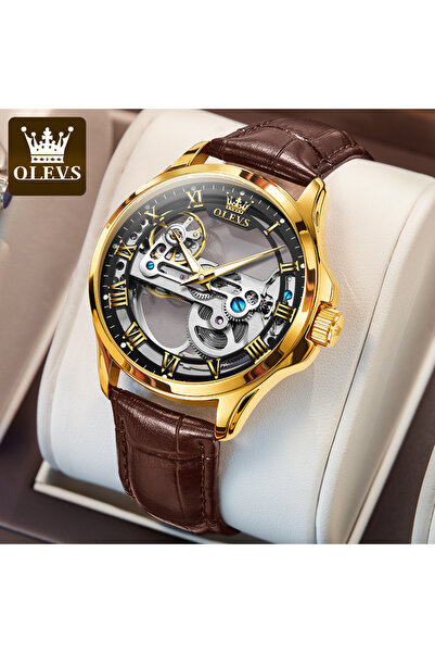 Choice Gold Black-ZPJH OLEVS 6661 Fully Hollow Automatic Man Watch Fashion Le...