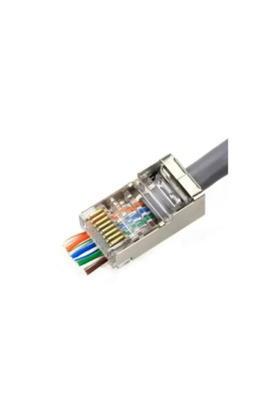 OEM Mufă FTP CAT6E RJ45 Pass Through (set 100 bucăți)
