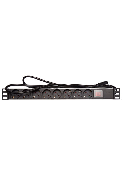OEM Priza rack PDU 8 porturi 19 inch, 1U cu intrerupator
