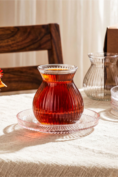 Perotti Emirgân 12 Parça 6 Kişilik Cam Çay Seti – 200 ml
