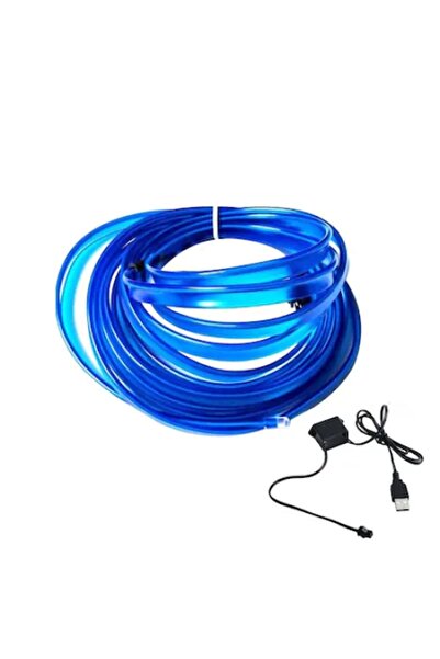 OEM Kit lumina ambientala auto LED RGB 12V, fibra optica, 4 moduri, set