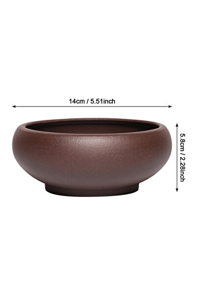 Choice PURPLE Flowerpot Red Stoneware Flower Pots With Drain Hole Elegant Pro...