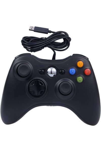 Choice وحدة تحكم سلكية سوداء للألعاب لجهاز Xbox 360 مع اهتزاز مزدوج، متوافقة ...
