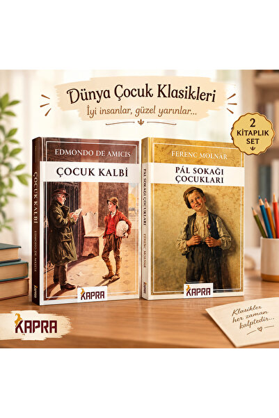 Dodili Kitap Pal Sokağı Çocukları / Çocuk Kalbi 2 Kitap Set - Kapra Yayınları