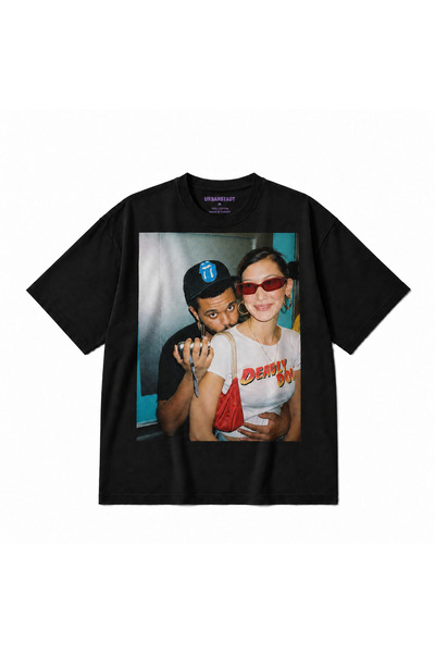 Urbanstadt The Weeknd Siyah Tişört Baskılı Unisex Pamuklu