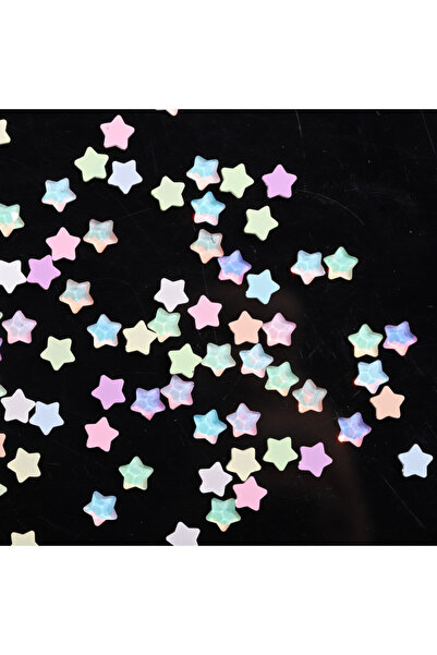 Choice 6MM star 50Pcs Nail Art Mocha Mini Glass Rhinestones Mixed Colors 5 Sh...