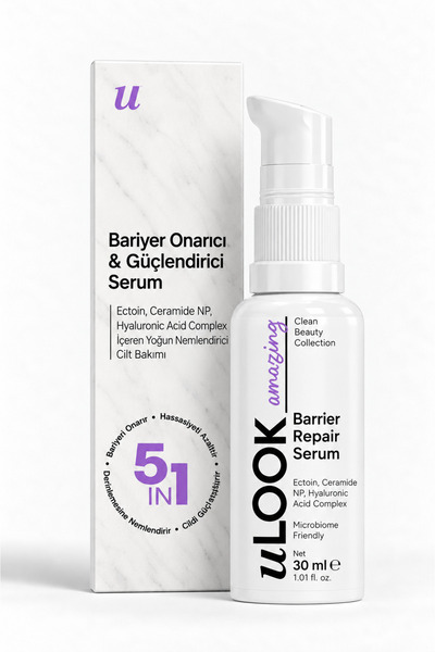 uLOOK Cilt Bariyeri Onarıcı Serum | Ceramide ve Postbiyotik İçeren Nem Kaybın...