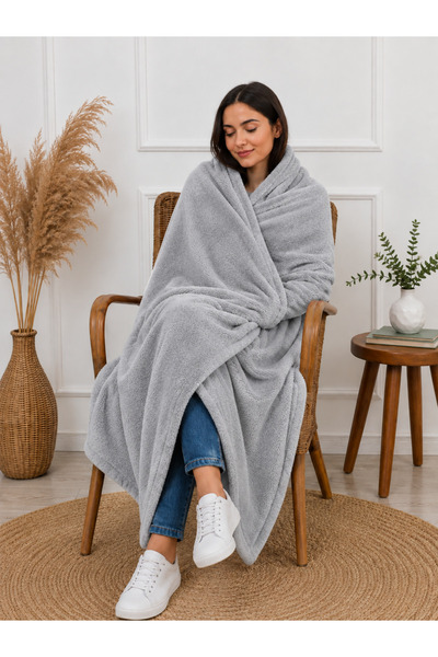 Mulberry Gray Wellsoft TV Blanket 100x170 cm