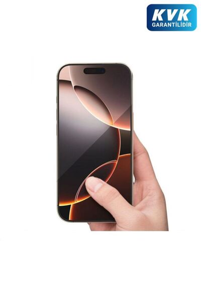 BLUEO B iPhone 15 Pro Max Full Clear Full Cover HD Uygulama Aparatlı Cam Ekra...