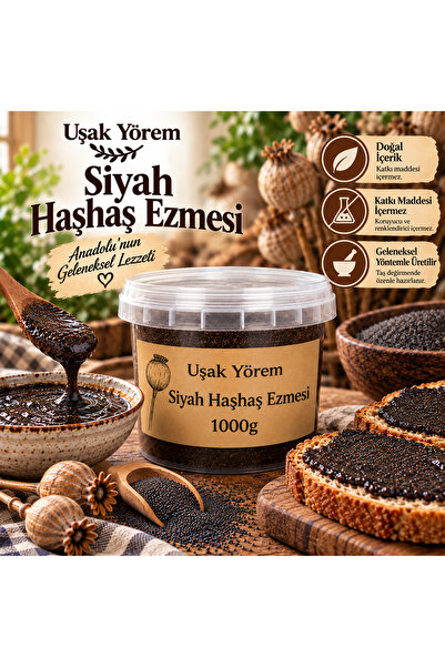 Uşak Yörem Şarküteri Haşhaş Ezmesi (siyah) 1000g Uşak Yörem