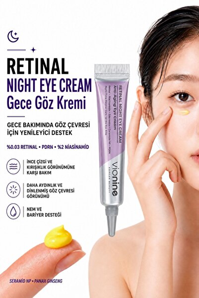 Vio nine Vionine Retinal A Night Eye Cream - Gece Göz Kremi