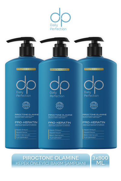 dp Daily Perfection Bio Barrier Şampuan Kepek Önleyici Şampuan 800 ml X 3 Adet