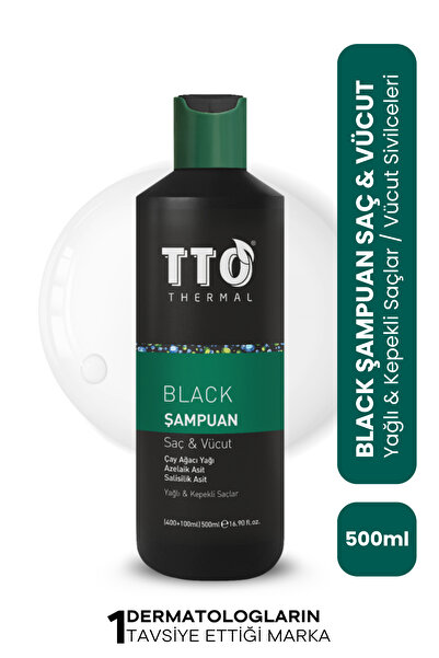 TTO Saç ve Vücut Şampuanı Arındırıcı Bakım 400 + 100 ml Salisilik ve Azelaik ...
