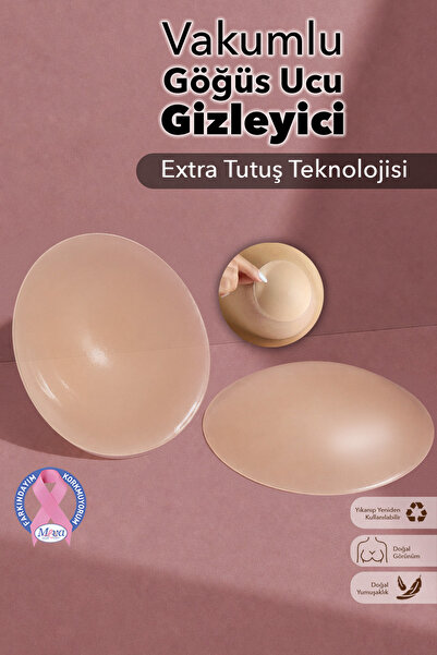Juene Vakumlu Göğüs Ucu Kapatıcı - Extra Tutuşlu Ve İnce Tasarımlı Göğüs Ucu ...