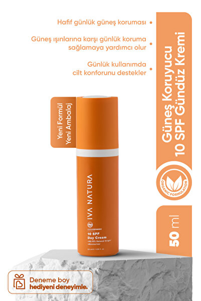 Iva Natura Organik 10 SPF Gündüz Kremi Şehir Yaşamına Uyumlu – Hafif Koruyucu...