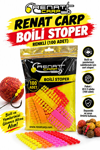 RENAT CARP Boili Stoperi Renkli 100 Adet