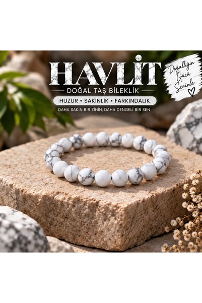 Generic Brand Howlite Natural Stone Bracelet | |   Stylish and Specially Desi...