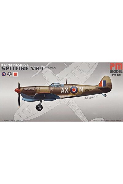 PM Supermarine Spitfire VB/C Savaş Uçağı Model Demonte Plastik Maketi