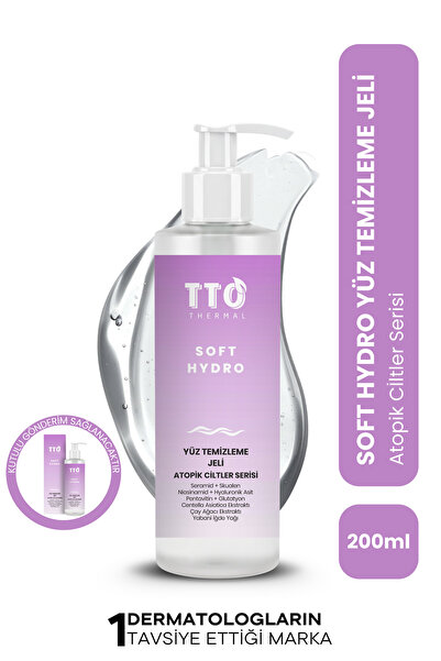 TTO Yüz Temizleme Jeli Nemlendirici 200 ml Thermal Soft Hydro Atopik ve Hassa...
