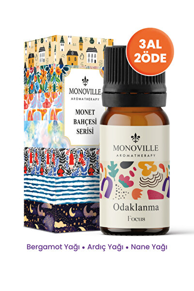 Monoville Focus Essential Oil Blend 10 ml (Focus Essential Oil Blend)