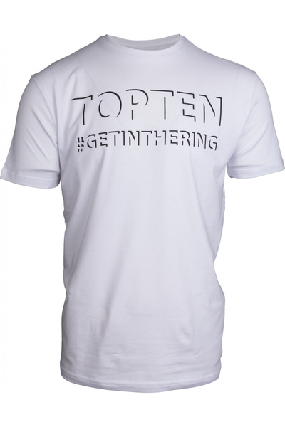 Top Ten Tricou “Shadow” - Alb, marime XS, cu eticheta WAKO