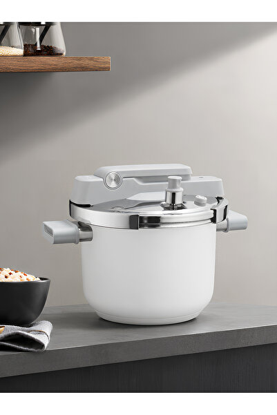 parlahome Smart (Safety+) Pressure cooker Mega Pro series 6L/ M-060, Stainles...