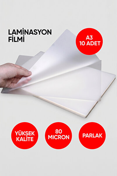 Luftmann Laminasyon Filmi A3 80 Micron (10 Adet) - Parlak