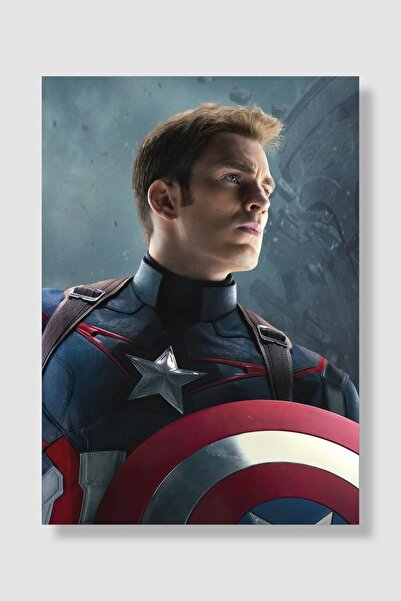 postick Marvel Captain America | Kaptan Amerika Film Posteri Yüksek Kaliteli ...
