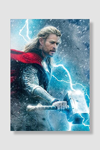 postick Marvel Thor Film Posteri Yüksek Kaliteli Kalın Parlak Kuşe Kağıdı