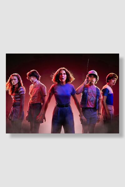 postick Stranger Things Dizi Posteri Yüksek Kaliteli Kalın Parlak Kuşe Kağıdı