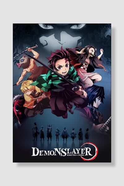 postick Demon Slayer Anime Posteri Kalın Parlak Kuşe Kağıdı