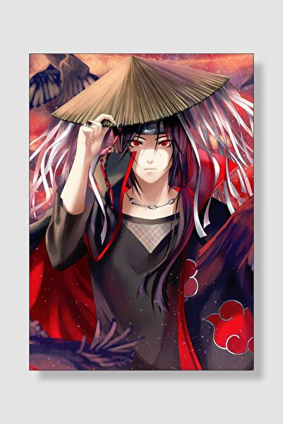 postick Naruto | Itachi Uchiha Anime Posteri Kalın Parlak Kuşe Kağıdı
