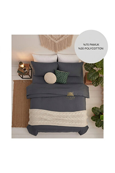 ayçiçek home Single Bedding Set & Non-Elastic Fitted Sheet & 120/200 & Pinter...