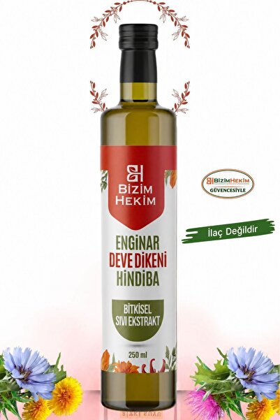 BİZİMHEKİM ŞİFA EVİ Enginar, Devedikeni ve Hindiba İçeren Bitkisel Sıvı Ekstr...