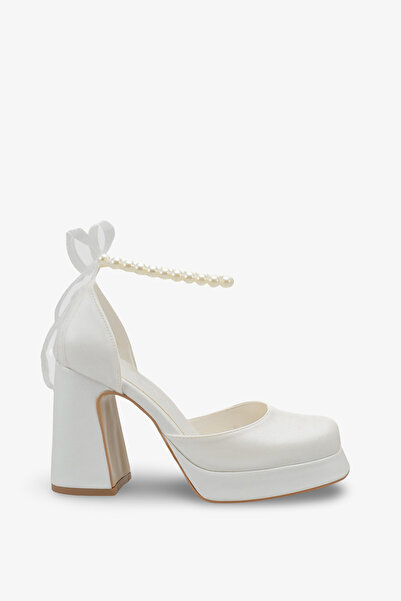İNNABUTİKK Esema Women's Wedding Dress Heeled Shoes -
