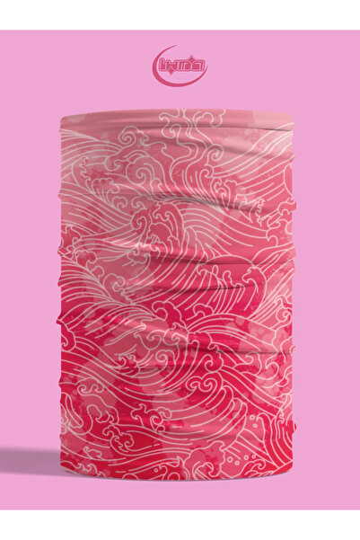 luma Ροζ μοτίβο κυματιστών λωρίδων Unisex Buff για το λαιμό – Μπαντάνα, Μάσκα...
