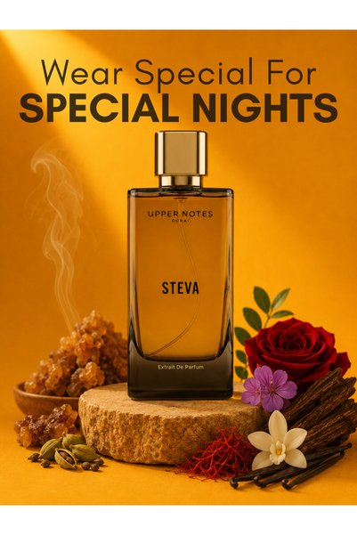 Uppernotes Steva Extrait De Parfum Unisex 80ml | Frankincense Cardamom Saffro...