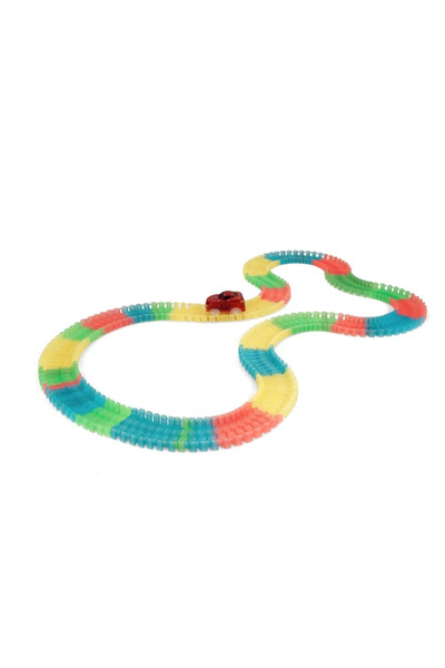 BASHAR Circuit Magic Track Multicolor cu o mașină fluorescentă formată din 22...