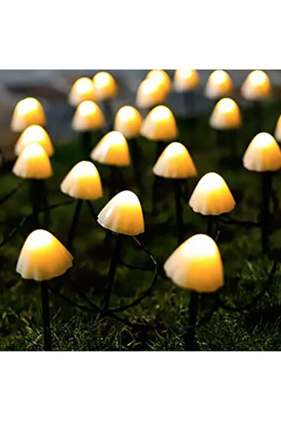 LILY Decoratiune solara cu 30 de lampi in forma de ciuperca